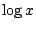 $\log x$