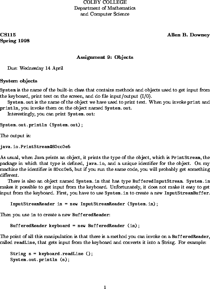 \begin{verbatim}public static void main (String[] args) throws IOException {
\end{verbatim}